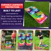 Cornhole Board Wraps | Tie Dye Neon Drinking Game Wraps | Cornhole Decal 48.5x24.5in | Waterproof 3M Vinyl with Air Release | Laminated & Easy-to-Apply Wraps | Ideal for Cornhole Enthusiasts view 4