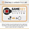 Via Velo 2 Folding Bike Lock Set | Same Key System 4 Keyed Alike Keys, Heavy Duty Hard Steel, Lightweight, Bike Lock for Electric Bike, Electric Scooter, Dirt Bike for Adults with Mounting Case view 2