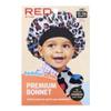 Red by Kiss Toddler Satin Bonnet Sleep Cap for Toddlers, Soft, Stretchy, and Safe, Protects Fragile Hair from Frizz & Breakage, Friction Bald Spots (Rainbow Leopard, 18M-4T) view 3