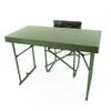 Creative Outdoor Heavy Duty Camping Chairs & Table, Lightweight, Outdoor Camping Chair, Portable Directors Chair with Side Table for Camping, Lawn, Picnic and Fishing (Table + 2 Chair, Green) view 1