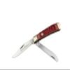 BOKER MANUFAKTUR Traditional Series TRAPPER 2.0  Updated 2-Blade Trapper Pocket Knife, EDC Folder with D2 Blade, Multiple Handle Options, 2023 (Jigged Red Bone) view 1