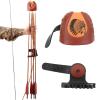 Quiver, Quick Release System 4 Arrows Brown Leather Material Quiver Holder Archery Quiver view 2
