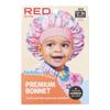 Red by Kiss Toddler Satin Bonnet Sleep Cap for Toddlers, Soft, Stretchy, and Safe, Protects Fragile Hair from Frizz & Breakage, Friction Bald Spots (Pink Unicorn, 18M-4T) view 3