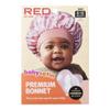 Red by Kiss Baby Satin Bonnet Sleep Cap for Infants,Soft, Stretchy, and Safe, Protects Baby Hair from Frizz & Breakage, Friction Bald Spots (Pink Leopard, 6-18M) view 3