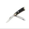 BOKER TREEBRAND  Treebrand Trapper Jigged Black  Duo-Blade EDC Pocket Knife with Black Jigged Bone Handle Scales  Classic Trapper Knife with Two Sharp D2 Blades & Slipjoint  Made in Germany view 1