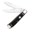 BOKER TREEBRAND  Treebrand Trapper Jigged Black  Duo-Blade EDC Pocket Knife with Black Jigged Bone Handle Scales  Classic Trapper Knife with Two Sharp D2 Blades & Slipjoint  Made in Germany view 2