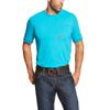 ARIAT Rebar Workman T-Shirt, Volcanic Heather, X-Small view 3