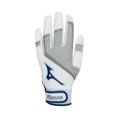 Mizuno Prime SE Fastpitch Batting Glove, White/Royal, Medium