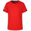 TiaoBug Kids Boys Rash Guard Swim Shirt UPF 50+ Sun Protection Short Sleeve Swimming Top Quick Dry Athletic Sun Shirts Red B 11-12 Years view 3
