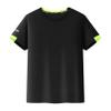 TiaoBug Kids Boys Rash Guard Swim Shirt UPF 50+ Sun Protection Short Sleeve Swimming Top Quick Dry Athletic Sun Shirts Black B 11-12 Years view 1