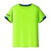 TiaoBug Kids Boys Rash Guard Swim Shirt UPF 50+ Sun Protection Short Sleeve Swimming Top Quick Dry Athletic Sun Shirts Fluorescent Green B 7-8 Years view 1