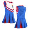 Little King NCAA Infant/Toddler Girls One Piece Team Cheer Jumper Dress-Kansas-18 Months view 4