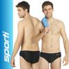 Sporti Piped Splice Swim Brief - Mens Swim Briefs - Athletic Swimsuit Training for Swimmers - Competition Pool Training Swim Briefs for Men - Black/Royal - 40 view 2