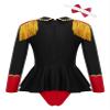 Manyakai Kids Girls Circus Ringmaster Jumpsuit Tailcoat Rompers Carnival Theme Party Fancy Dress up Black 6 Years view 2