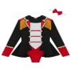 Manyakai Kids Girls Circus Ringmaster Jumpsuit Tailcoat Rompers Carnival Theme Party Fancy Dress up Black 6 Years view 3