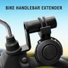 ihreesy Bike Handlebar Extender,Aluminum Alloy Bicycle Conversion Bracket Multifunctional Bicycle Handlebar Mount Bracket for Bicycle Motorcycle Electric Vehicles,Black view 3