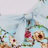 tuduoms Women's 1950s Retro Rockabilly Dress Sleeveless Bow-Knot Vintage Party Tea Length Swing Dress Audrey Hepburn Costume Blue view 3
