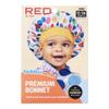 Red by Kiss Toddler Satin Bonnet Sleep Cap for Toddlers, Soft, Stretchy, and Safe, Protects Fragile Hair from Frizz & Breakage, Friction Bald Spots (Polka Dots, 18M-4T) view 3