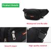 Water Resistant Bum Bag with Adjustable Buckle Strap for Men Women, BetterJonny 4-Zipper Pockets Bumbag Waist Fanny Pack for Hiking/Dog Walking/Travel & Outdoor Activities view 4