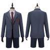AwwwCos The Musical Cosplay Gray Costume School Uniform Suit Jacket Shorts Tie Halloween Party Outfit Uniforms 120 view 4
