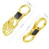 Idakekiy Key Chain Quick Release Spring with 4 Key Rings Heavy Duty Car Keychain Organizer for Men and Women view 3