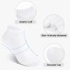 Auranso 12 Pairs Boy Athletic Ankle Socks Girl Low Cut Sock White Black Grey 12-16 Years view 4