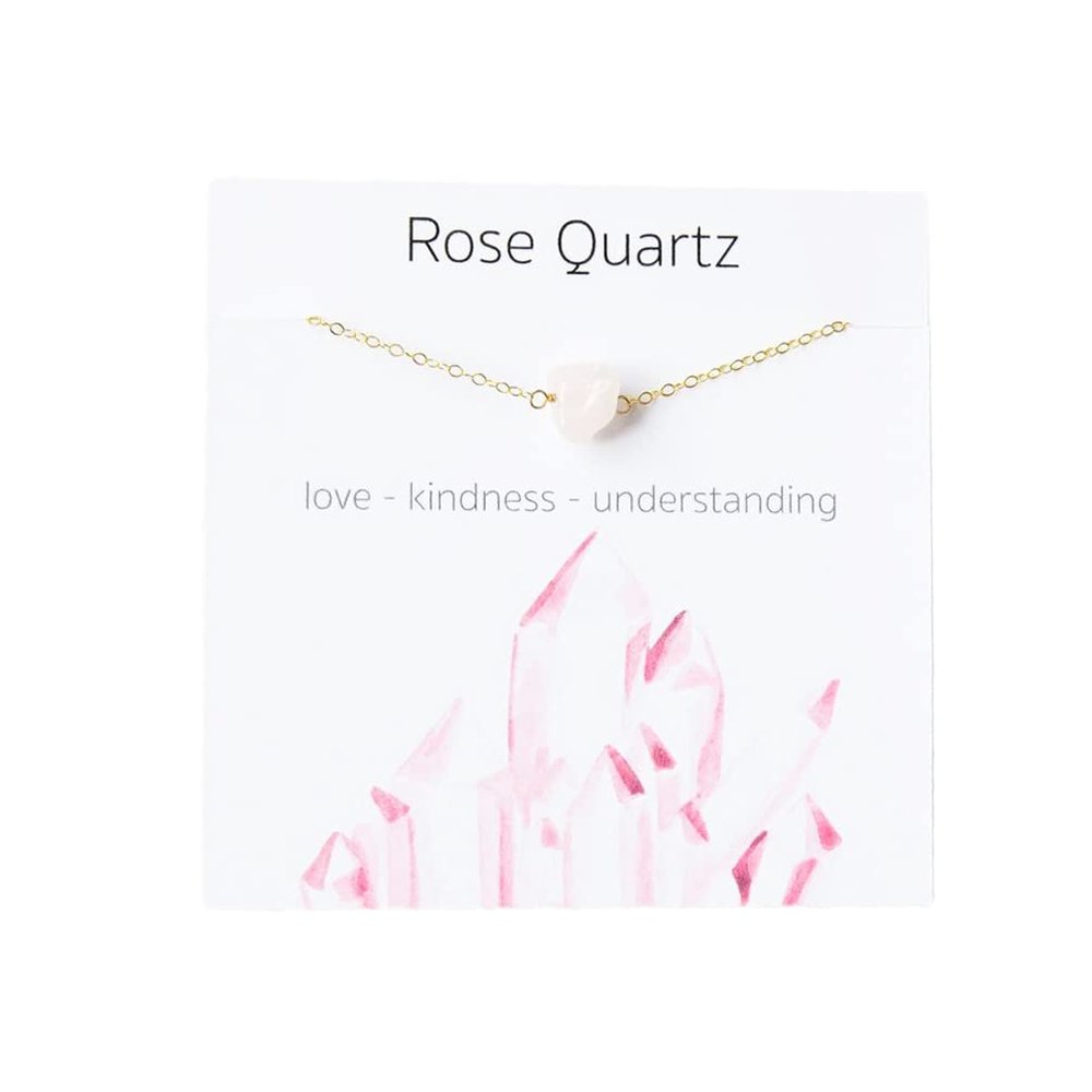 Gold Plated Dainty Beaded Crystal Necklace Purple Natural Healing Chakra Stone Choker Necklace for Women Spiritual Reiki Quartz Jewelry-pink Rq