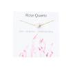 Gold Plated Dainty Beaded Crystal Necklace Purple Natural Healing Chakra Stone Choker Necklace for Women Spiritual Reiki Quartz Jewelry-pink Rq view 1