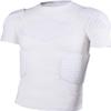 Jellybro Mens Padded Compression Shirt Womens White Protective Shirt for Rugby Hockey Football Skating Paintball Baseball(Large) view 1
