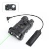 Airsoft Aiming Laser,Upgrade PEQ Box with IR Laser + Green Laser Sight + Strobe/Steady White LED Flashlight, Suitable for 20mm Picatinny Rail AEG GBB CQB (Black) view 1