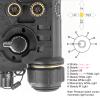 Airsoft Aiming Laser,Upgrade PEQ Box with IR Laser + Green Laser Sight + Strobe/Steady White LED Flashlight, Suitable for 20mm Picatinny Rail AEG GBB CQB (Black) view 3