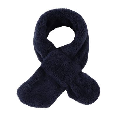 JANGANNSA Fleece Boys Girls Scarf Warm Winter Autumn Kids Collar Neck Warmer Children Scarves 1-6Y (Navy Cross)