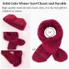 JANGANNSA Fleece Boys Girls Scarf Warm Winter Autumn Kids Collar Neck Warmer Children Scarves 1-6Y (Rose Red Cross) view 4
