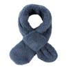 JANGANNSA Fleece Boys Girls Scarf Warm Winter Autumn Kids Collar Scarf Neck Warmer Children Scarf 1-6Y (Haze Blue Cross) view 1