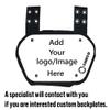12 Pcs O Shield Team Custom Unique Style Personalized Photo Backplate Football Rear Protector for Football Players, Football Team, Universal Fit, Black Logo view 1