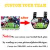 12 Pcs O Shield Team Custom Unique Style Personalized Photo Backplate Football Rear Protector for Football Players, Football Team, Universal Fit, Black Logo view 2