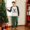 IFFEI Matching Family Pajamas Sets Christmas PJ's Merry Christmas Reindeer Print Top and Plaid Bottom Sleepwear Jammies 3-4 Years view 3