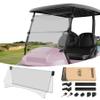 10L0L Foldable Golf Cart Windshield for Club Car Precedent 2004-Up, Tempo & Onward 2017-Up Models, UV-Proof & Impact Resistant, Lightweight Golf Cart Windshield, 37.5" W X 33.6" H-Clear view 1