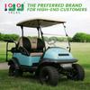 10L0L Foldable Golf Cart Windshield for Club Car Precedent 2004-Up, Tempo & Onward 2017-Up Models, UV-Proof & Impact Resistant, Lightweight Golf Cart Windshield, 37.5" W X 33.6" H-Clear view 2