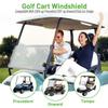 10L0L Foldable Golf Cart Windshield for Club Car Precedent 2004-Up, Tempo & Onward 2017-Up Models, UV-Proof & Impact Resistant, Lightweight Golf Cart Windshield, 37.5" W X 33.6" H-Clear view 3