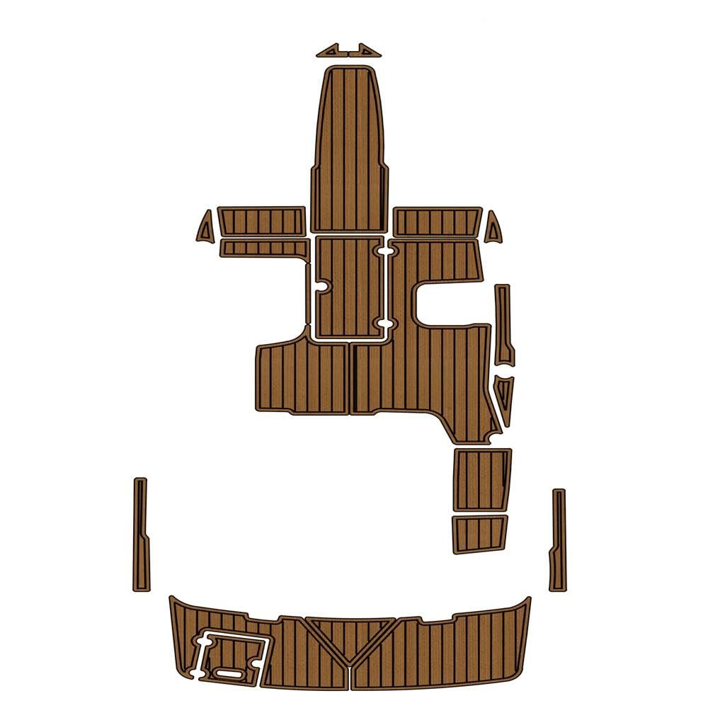 Boat EVA Faux Teak Decking Floor Compatible with 2016 Regal 1900 ES Swim Platform Cockpit Pad Boat EVA Foam Teak Deck Floor Mat
