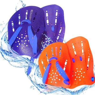 SUMARPO Swim Paddles, Swimming Training Hand Paddles with Adjustable Straps Men Women,Swimming Hand Paddles for Swimrun, Open Water, Triathlon