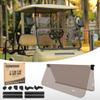 10L0L Golf Cart Windshield for Club Car DS 1982-2000 Models Clear HD Shatterproof & Windproof, Fold Down Impact Resistant-Tinted view 1