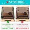 10L0L Golf Cart Windshield for Club Car DS 1982-2000 Models Clear HD Shatterproof & Windproof, Fold Down Impact Resistant-Tinted view 2