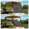 10L0L Golf Cart Windshield for Club Car DS 1982-2000 Models Clear HD Shatterproof & Windproof, Fold Down Impact Resistant-Tinted view 4