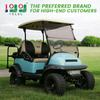 10L0L Foldable Golf Cart Windshield for Club Car Precedent 2004-Up, Tempo & Onward 2017-Up Models, UV-Proof & Impact Resistant, Lightweight Golf Cart Windshield, 37.5" W X 33.6" H (Tinted Windshield) view 2