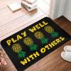 Welcome-Ish Door Mat Plays Well with Others Upside Down Pineapple Mat Hot Cocoa Bar Decor Funny Office Decor ( Size : 50X80CM ) view 1