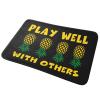 Welcome-Ish Door Mat Plays Well with Others Upside Down Pineapple Mat Hot Cocoa Bar Decor Funny Office Decor ( Size : 50X80CM ) view 2