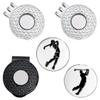 2 Pack Golf Ball Markers with Silver Color Golf Hat Clips + 1 Pack Black Golf Hat Clip, 3 Pcs Iron Cap Clips Value Sets for Men Women Golfer, Removable Attaches Easily to Golf Cap Premium Gifts view 1