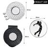 2 Pack Golf Ball Markers with Silver Color Golf Hat Clips + 1 Pack Black Golf Hat Clip, 3 Pcs Iron Cap Clips Value Sets for Men Women Golfer, Removable Attaches Easily to Golf Cap Premium Gifts view 2